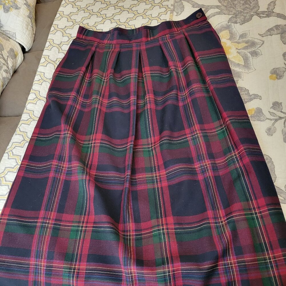 FOUR vintage Pendleton wool skirts